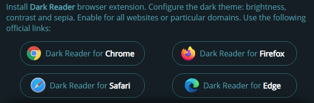网页护眼 — Dark Reader为任意网站启用夜间模式